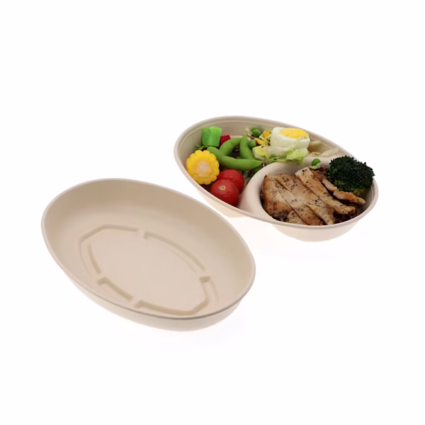 BOWL COMPOSTABLE OVAL 23X14X4